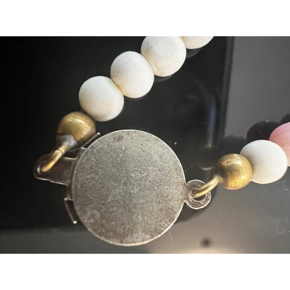 Antique Victorian Mediterranean Conch Shell Necklace 800 Silver Clasp Graduated - Picture 16 of 16